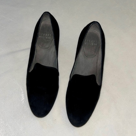 Stuart Weitzman Arise Suede Loafer Wedges 5.5 - Picture 2 of 11